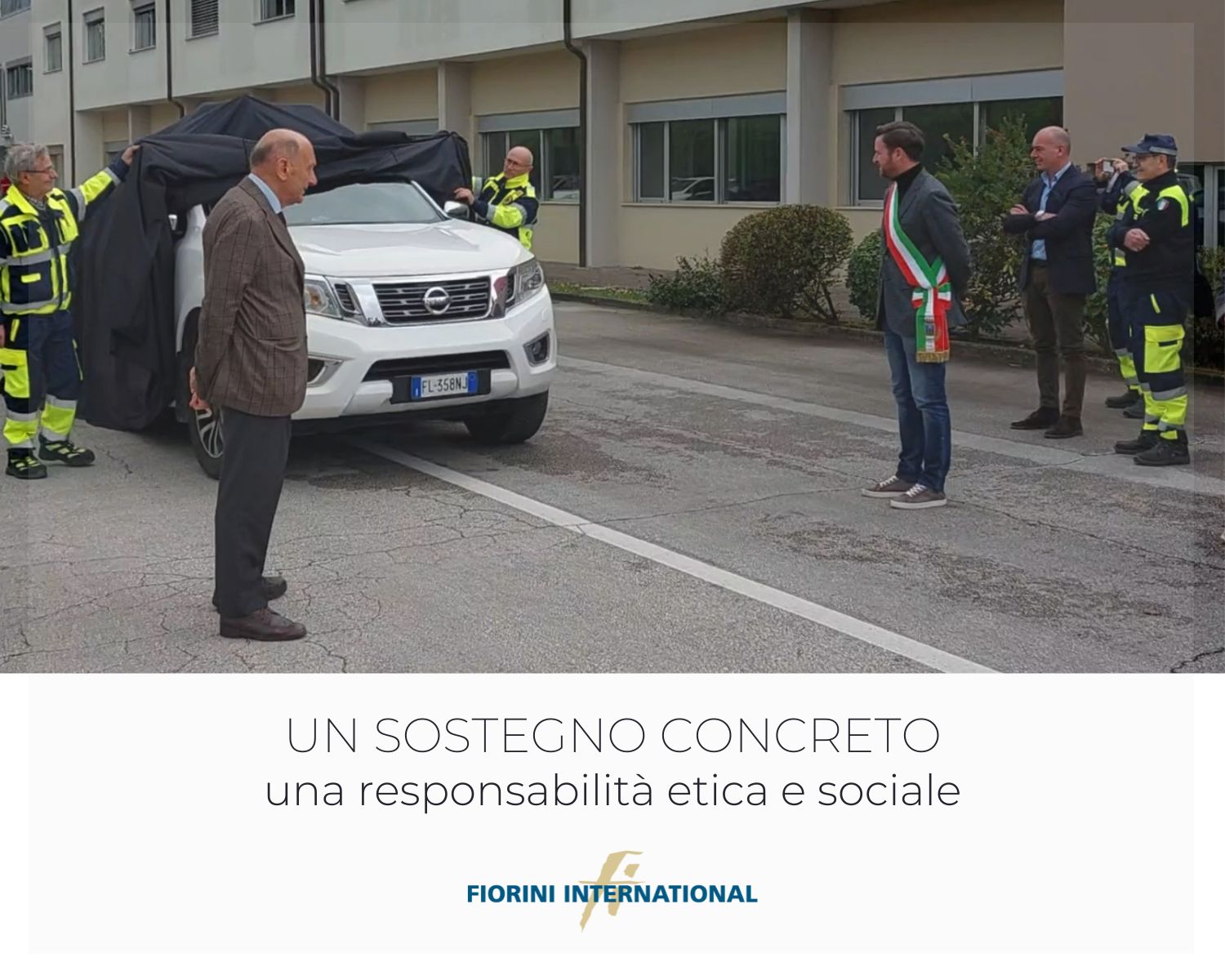 Fiorini International dona un mezzo attrezzato ad uso della Protezione Civile del Comune di Trecastelli