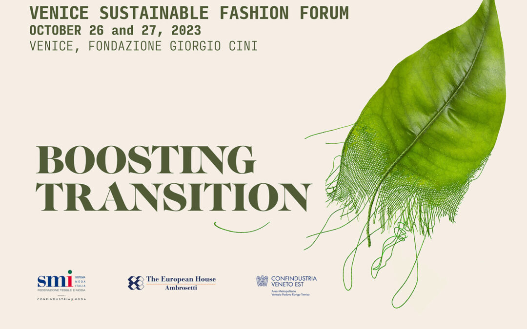 At Venice Sustainable Fashion Forum as partner